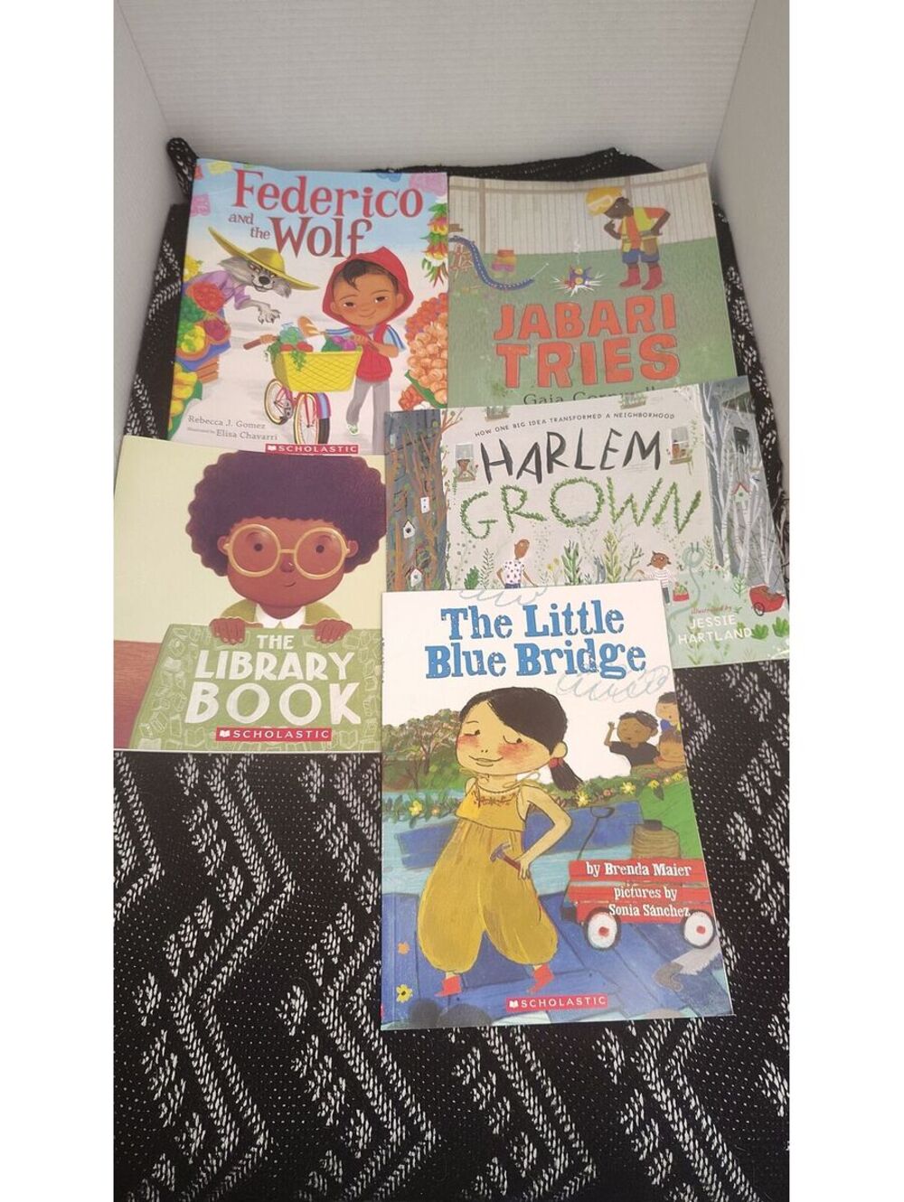 5 Kids Picture Books Lot Jabari Tries Harlem Grown Library Book Scholastic